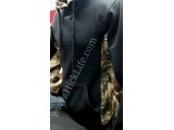 Black Realtree Inspired Camo Trimmed Hoodie